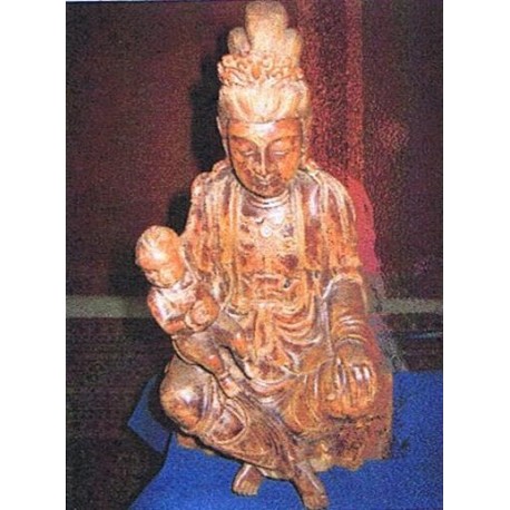 VIRGIN MARIA WITH CHILD CHINA XVIII-XIXth century