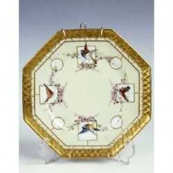 PLATE OF FRENCH PORCELAIN XIXth century