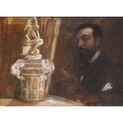 SOROLLA Y BASTIDA Joaquín (1863-1923) --ESPAÑOLA-- 'Retrato de Pintor'