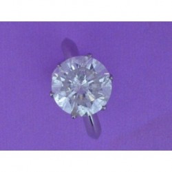 DIAMOND SOLITAIRE OF 5.707 ct, COLOUR I, PURITY I 1, CUTTING Vg