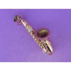 PENDANT OF SAXOPHONE OF GOLD 750mm.