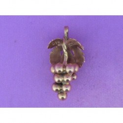 PENDANT OF BUNCH OF GRAPES OF RED GOLD 750mm.