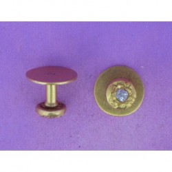 ART DECÓ BUTTONS OF BRILLIANT 0.25 ct AND GOLD 750 mm.