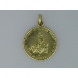 PENDANT GERMAN MEDAL CONCORD SEX AND FRIENDSHIP 1990 OF GOLD 750