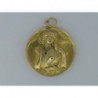 MEDAL ANGEL ART NOUVEAU RUBY DIAMOND GOLD 750mm.