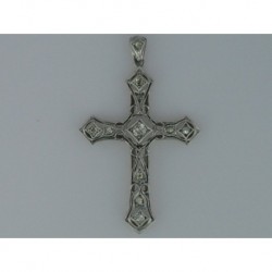 CROSS AÑOS´20 TWO-COLOUR GOLD 750mm DIAMOND 0.15 ct.