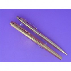 PARKER SET FELT-TIP PEN AND PENCIL STRIATED PLATED IN GOLD 750mm