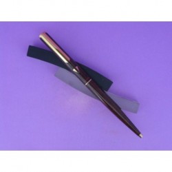 PARKER BROWN BALL-POINT PEN LACQUERED PLATED GOLD 750mm.