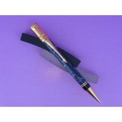 PARKER PENCIL SEMI DUOFOLD PASTE BLUE WATERS PLATED GOLD 750mm.