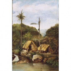 GILBERT A. XIXth CENTURY Tropical Landscape""