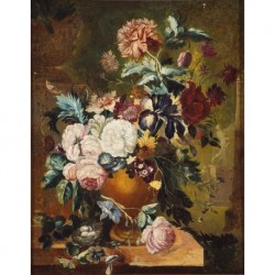 ANONYMOUS XVIIIth CENTURY -- FRENCH-- 'Bouquet de flores'
