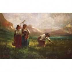 NYSTRÖM (1793-1868) --SWISS-- Farmers""