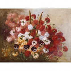 MARTINEZ CUBELS RUIZ (XIXth - XXth CENTURY) --VALENCIAN/SPANISH-- Bouquets of flowers""