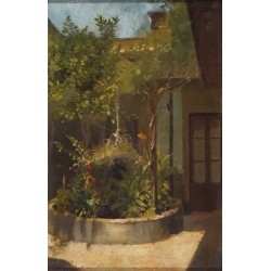 LOPEZ CABRERA Ricardo (1864-1950) --ANDALUSIAN/SPANISH -- Spanish courtyard""