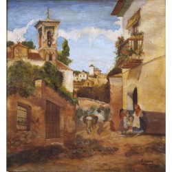 AMANDA (1/3 XXth CENTURY) -- ARGENTINA-- Street of Granada""