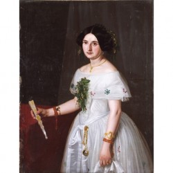 MADRAZO AND KUNTZ Federico (1815-1894) --SPANISH-- 'Sra. Josefa AGÜERO de la SIERRA'