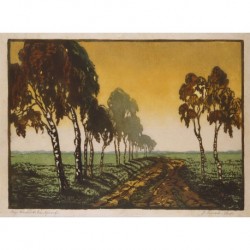 SICCARD REDL Josephine (1878-1938) --AUSTRIAN-- 'Path with trees'