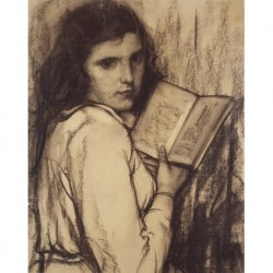 SUBIRACH Ramon (Barcelona 1891-1942 Barranquilla) --SPANISH/ANDEAN -- Girl with book""
