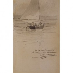 MARTINEZ CUBELLS and RUIZ Enrique (1874 - 1947) --VALENCIAN/SPANISH-- Return from the fishing""