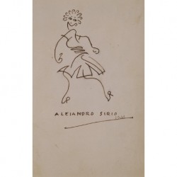 SIRIO Alejandro (1890 - 1953) --ASTURIAN / ARGENTINIAN-- Outline of woman""