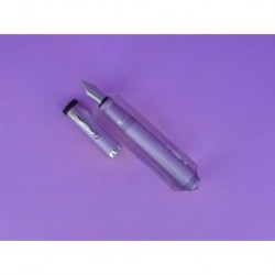 FILCAO FOUNTAIN PEN LADY FOR POCKET IN PURPLE PASTE WITH NICKEL CLIP.
