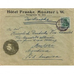 ENVELOPE 5.9.1914 MUNSTER GERMANY